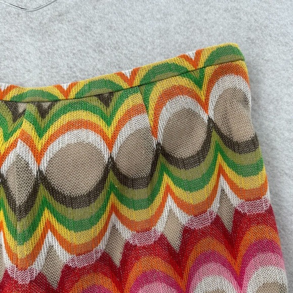 Trina Turk 70s Flare Woven Hippie Hipster Bell Bottom Pants Womens 6 Festival - Picture 5 of 13